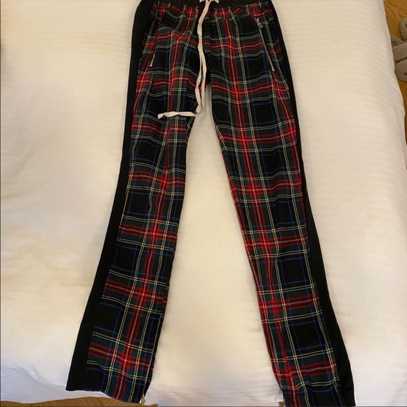 Plaid zipper sweatpants - Picture 4 of 10